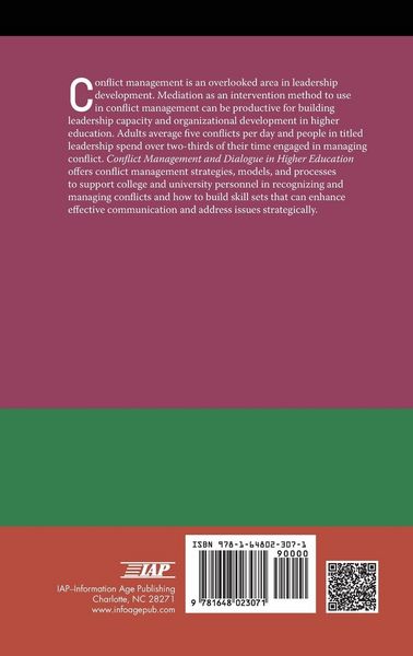Produktbild: Conflict Management and Dialogue in Higher Education
