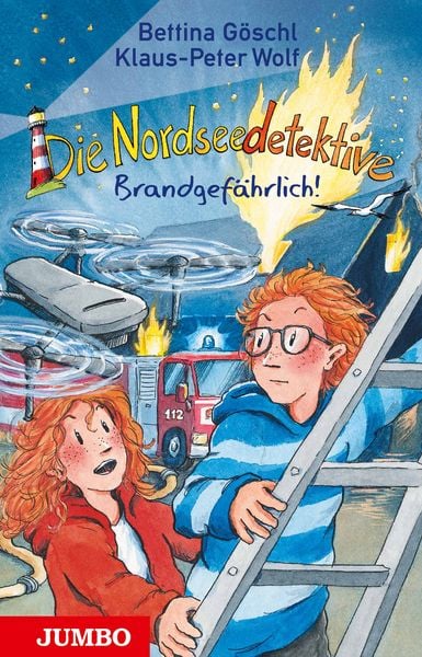 Die Nordseedetektive (Band 12) – Brandgefährlich!, Gebundene Ausgabe von Bettina Göschl , Klaus-Peter Wolf, JUMBO, 9783833747632