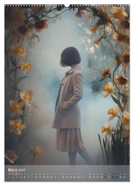 Produktbild: Die Dame im Sternenduft (Wandkalender 2027 DIN A2 hoch), CALVENDO Monatskalender