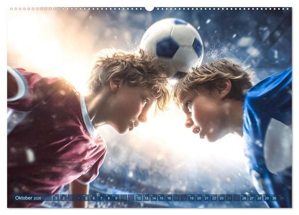 Produktbild: Fussball - Kids in Action (Wandkalender 2026 DIN A2 quer), CALVENDO Monatskalender