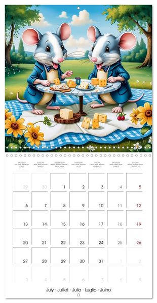 Produktbild: Mice dreams (Wall Calendar 2026 12 &times; 12 Inch) CALVENDO 12 Month Wall Calendar