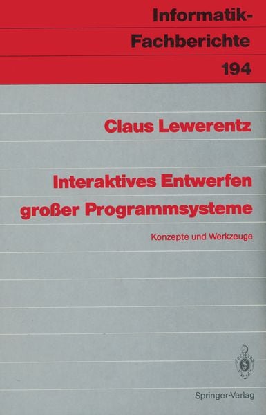 Produktbild: Interaktives Entwerfen gro&szlig;er Programmsysteme