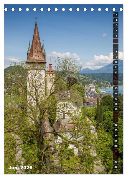 Produktbild: Willkommen in Luzern (Tischkalender 2026 DIN A5 hoch), CALVENDO Monatskalender