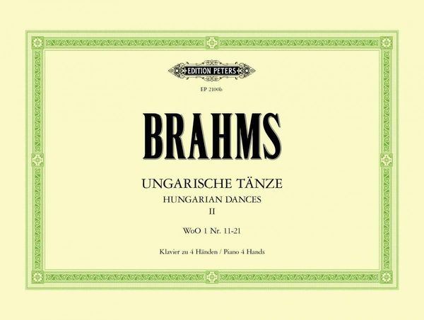 Produktbild: Brahms, J: Hungarian Dances Woo 1 for Piano Duet