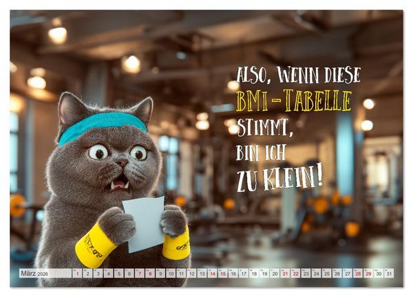 Produktbild: FLAUSCHFIGUR DELUXE Jeden Monat ein H&auml;ppchen Humor (Wandkalender 2026 DIN A2 quer), CALVENDO Monatskalender