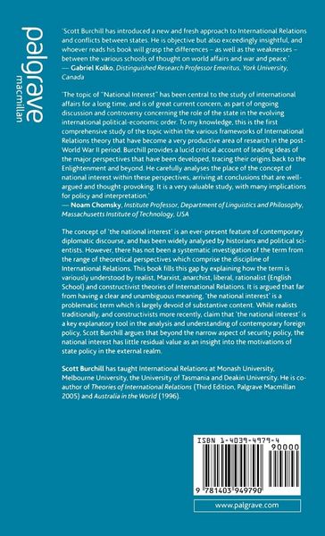 Produktbild: The National Interest in International Relations Theory