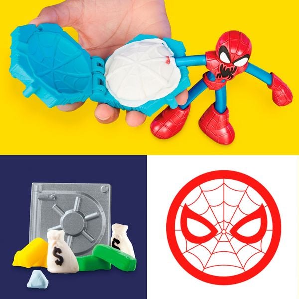 Produktbild: Hasbro F98275L0 - Play-Doh Marvel Spider-Man Netz-Action Knetset