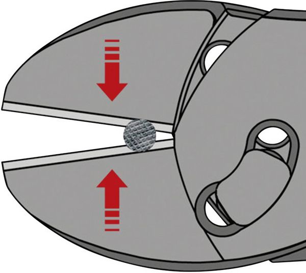 Produktbild: Knipex TwinForce 73 71 180 Werkstatt Kraft-Seitenschneider mit Facette 180mm