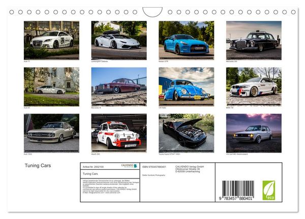 Produktbild: Tuning Cars (Wandkalender 2026 DIN A4 quer), CALVENDO Monatskalender