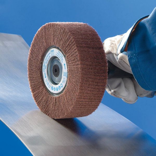 Produktbild: PFERD 44644129 POLINOX Vlies-Schleifrad PNL &Oslash; 150 x 50 mm Bohrung-&Oslash; 254 mm A 280 f&uuml;r Feinschliff & Finish 150 mm 1 St.