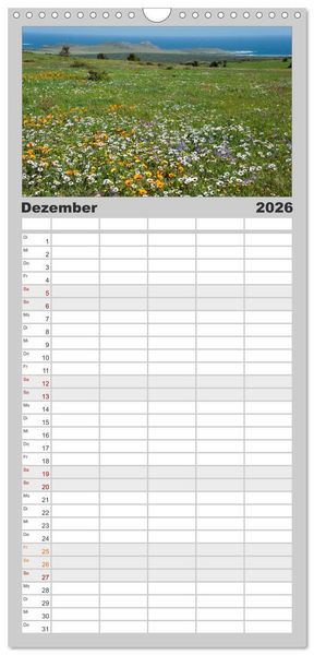 Produktbild: Familienplaner 2026 - S&uuml;dafrika mit 5 Spalten (Wandkalender, 21 x 45 cm) CALVENDO