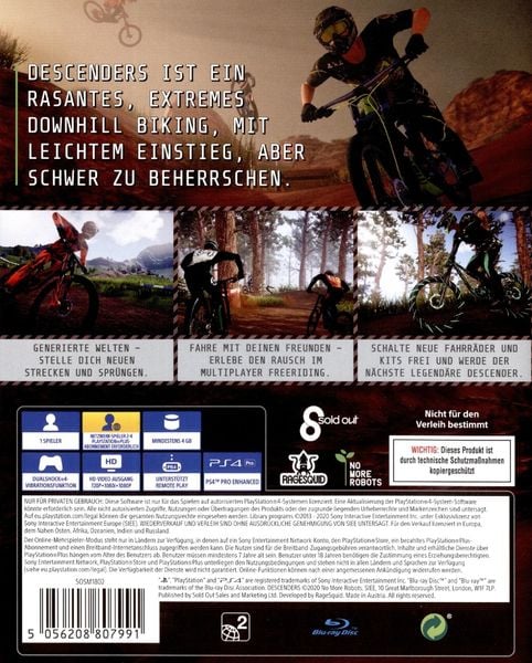 Produktbild: Descenders - Extreme Prozeduales Freeriding