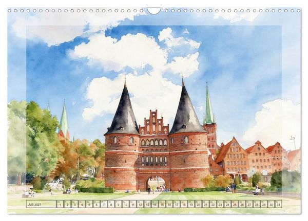 Produktbild: Charmantes Schleswig-Holstein (Wandkalender 2027 DIN A3 quer), CALVENDO Monatskalender
