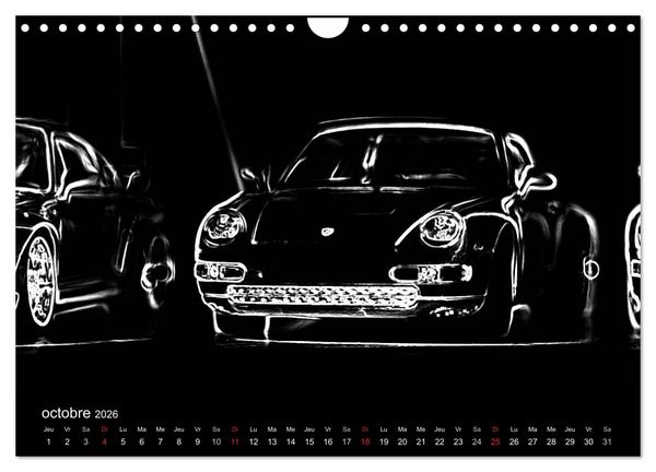 Produktbild: 911 Lignes (Calendrier mural 2026 DIN A4 vertical), CALVENDO calendrier mensuel