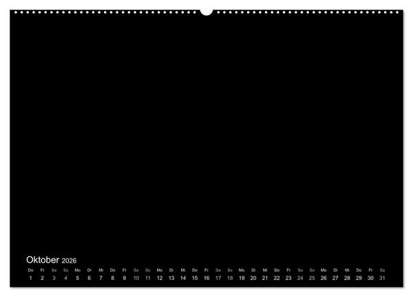 Produktbild: Bastelkalender: DIY Kreativ-Kalender -schwarz- (Wandkalender 2026 DIN A2 quer), CALVENDO Monatskalender