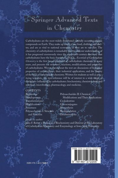 Produktbild: Essentials of Carbohydrate Chemistry