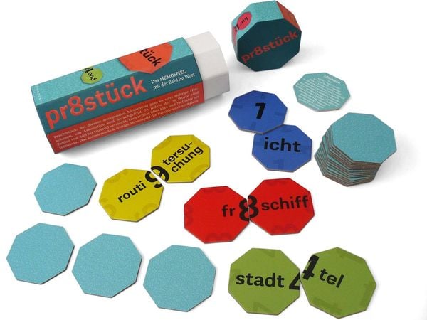 Produktbild: Prachtst&uuml;ck /Pr8st&uuml;ck. Das Memospiel mit der Zahl im Wort