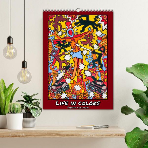Produktbild: Life in Colors (Wandkalender 2026 DIN A2 hoch), CALVENDO Monatskalender