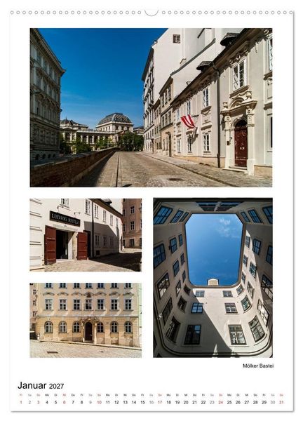 Produktbild: Verborgen in Wien (hochwertiger Premium Wandkalender 2027 DIN A2 hoch), Kunstdruck in Hochglanz