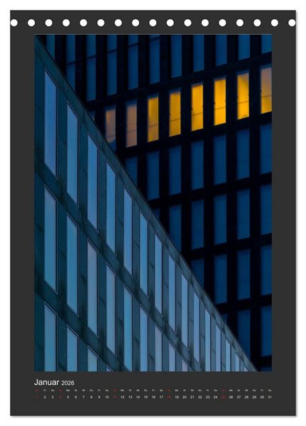 Produktbild: Plakative Architektur (Tischkalender 2026 DIN A5 hoch), CALVENDO Monatskalender