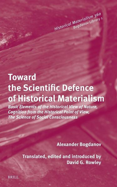 Produktbild: Toward the Scientific Defence of Historical Materialism