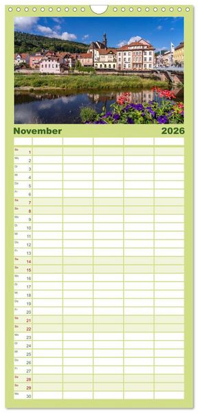 Produktbild: Familienplaner 2026 - Schwarzwald - Das Murgtal mit 5 Spalten (Wandkalender, 21 x 45 cm) CALVENDO