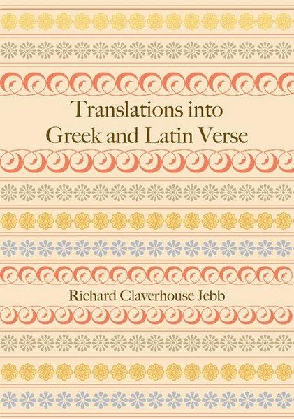 Produktbild: Translations Into Greek and Latin Verse
