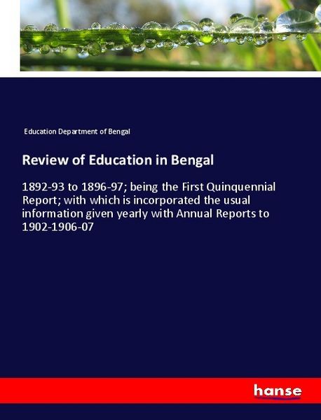 Produktbild: Review of Education in Bengal