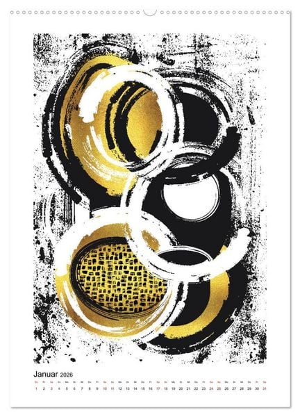 Produktbild: GRAFISCHE KUNST (hochwertiger Premium Wandkalender 2026 DIN A2 hoch), Kunstdruck in Hochglanz