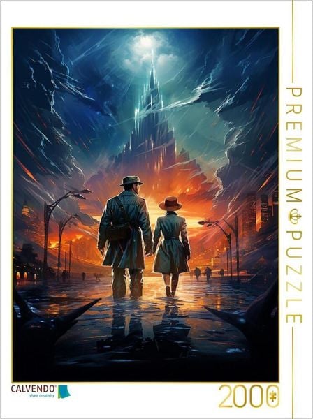 Produktbild: CALVENDO Puzzle Die Festung der Zeit - historisches Filmplakat zu einem Film, der nie gedreht wurde | 2000 Teile Lege-Gr&ouml;&szlig;e 90x67cm Foto-Puzzle f&uuml;r gl