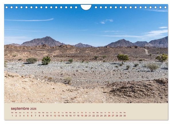 Produktbild: Entre pierres et sable (Calendrier mural 2026 DIN A4 vertical), CALVENDO calendrier mensuel
