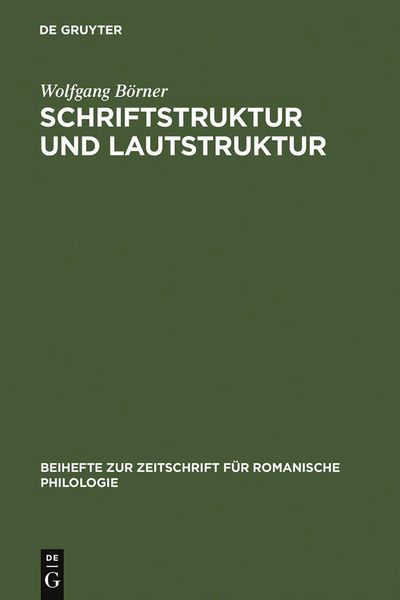 Produktbild: Schriftstruktur und Lautstruktur