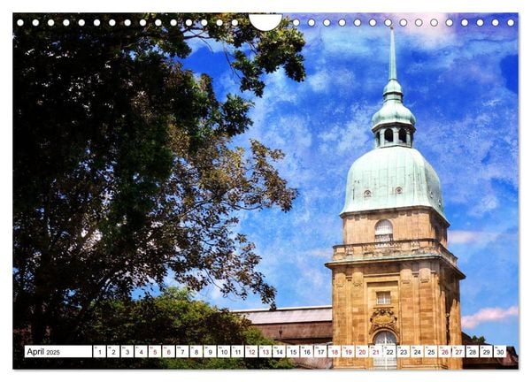 Magisches Darmstadt (Wandkalender 2025 DIN A4 quer), CALVENDO Monatskalender