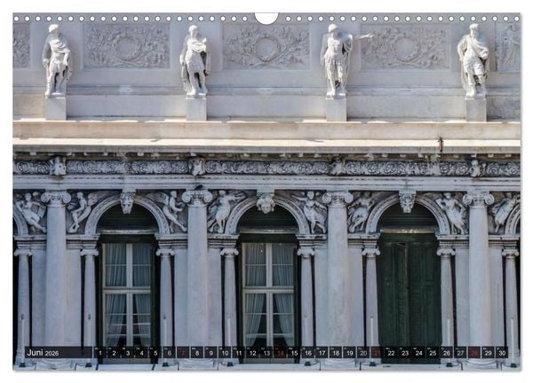 Produktbild: VENEDIG charmante Details (Wandkalender 2026 DIN A3 quer), CALVENDO Monatskalender