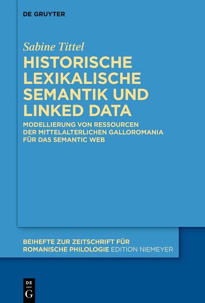 Produktbild: Historische lexikalische Semantik und Linked Data