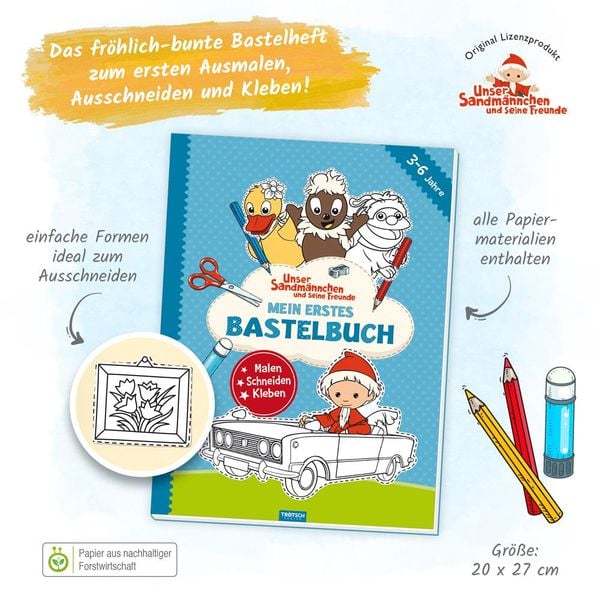 Produktbild: Tr&ouml;tsch Unser Sandm&auml;nnchen Mein erstes Bastelbuch