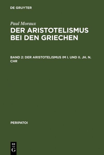 Produktbild: Der Aristotelismus im I. und II. Jh. n.Chr