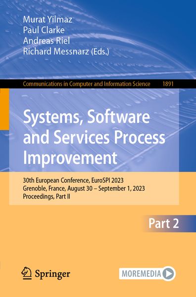 Produktbild: Systems, Software and Services Process Improvement