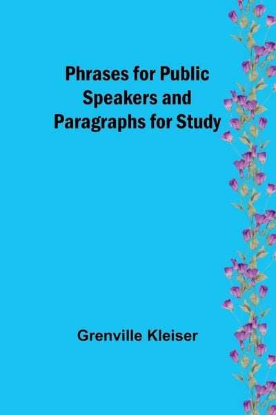 Produktbild: Phrases for Public Speakers and Paragraphs for Study