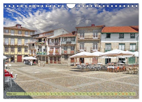 Produktbild: Cidade Guimar&atilde;es (Wandkalender 2027 DIN A4 quer), CALVENDO Monatskalender