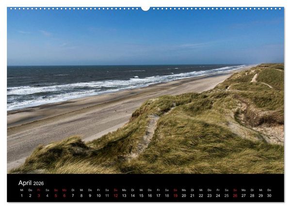 Produktbild: D&auml;nemark - Umgebung von Hvide Sande (hochwertiger Premium Wandkalender 2026 DIN A2 quer), Kunstdruck in Hochglanz