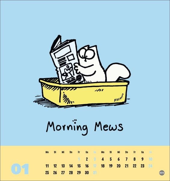 Produktbild: Simons Katze Postkartenkalender 2027