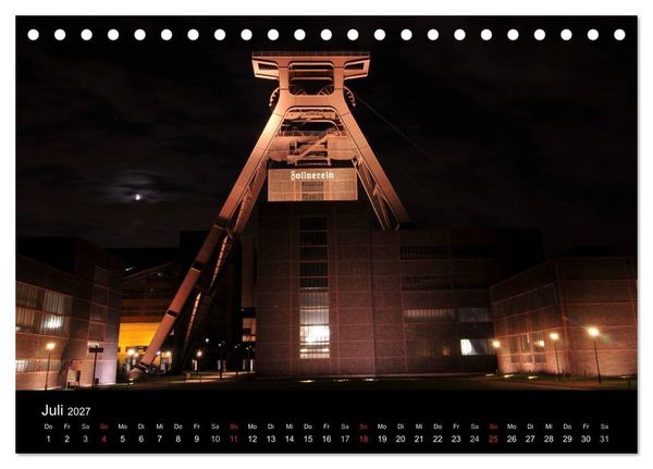 Produktbild: Impressionen Ruhrgebiet bei Nacht (Tischkalender 2027 DIN A5 quer), CALVENDO Monatskalender