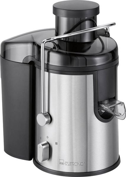 Clatronic Entsafter AE3666 400W Schwarz, Edelstahl direkter Saftauslauf