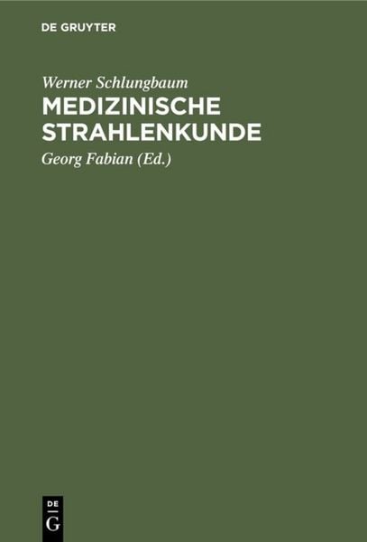 Produktbild: Medizinische Strahlenkunde
