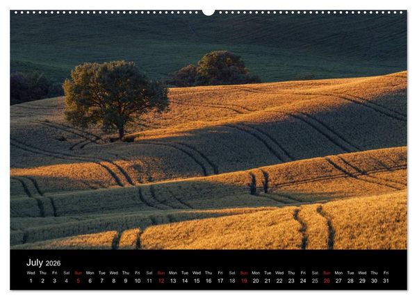 Produktbild: Tuscany Amazing Val d'Orcia (High Quality Premium Wall Calendar 2026 DIN A2 landscape),CALVENDO 12 Month Wall Calendar