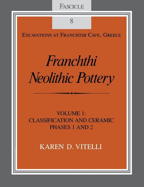 Produktbild: Franchthi Neolithic Pottery, Volume 1