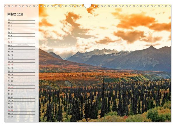 Produktbild: Alaska - Weites Land (Wandkalender 2026 DIN A3 quer), CALVENDO Monatskalender