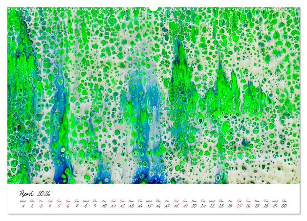 Produktbild: Your abstract colourful year (High Quality Premium Wall Calendar 2026 DIN A2 landscape),CALVENDO 12 Month Wall Calendar