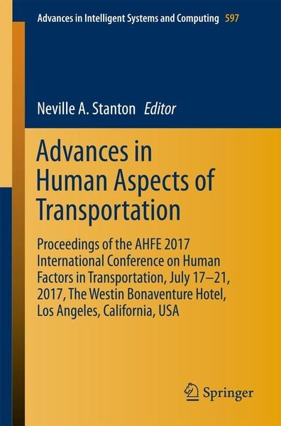 Produktbild: Advances in Human Aspects of Transportation